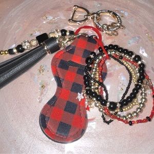 Buffalo Check Bracelet Keychain